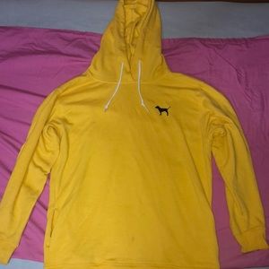 Yellow PINK Victoria’s Secret Drawstring Hoodie